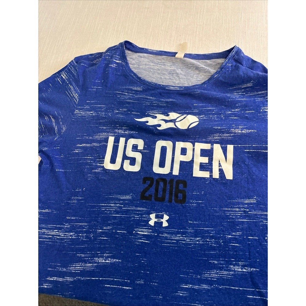 Under Armour T-Shirt Women's Size Large loose Heatgear Short Sleeve - Picture 2 of 7